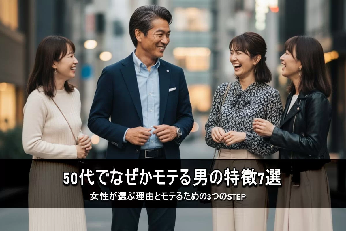 50代でなぜかモテる男の特徴7選【決定版】